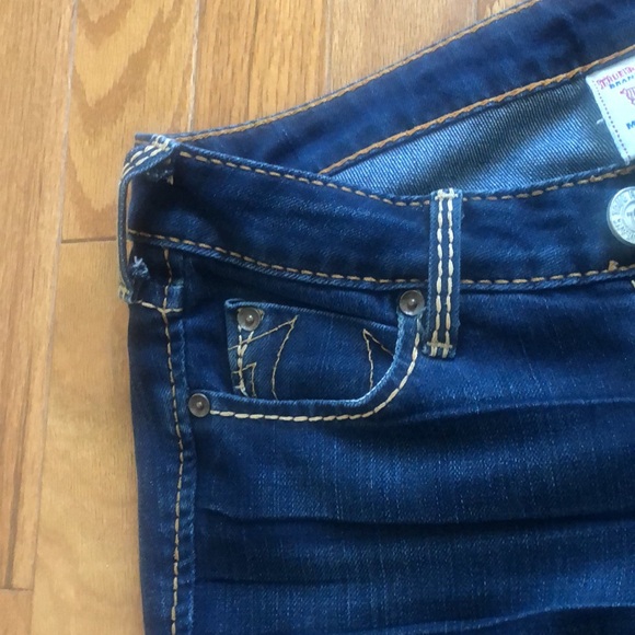 True religion flare low rise jeans, size 25 - Picture 4 of 9